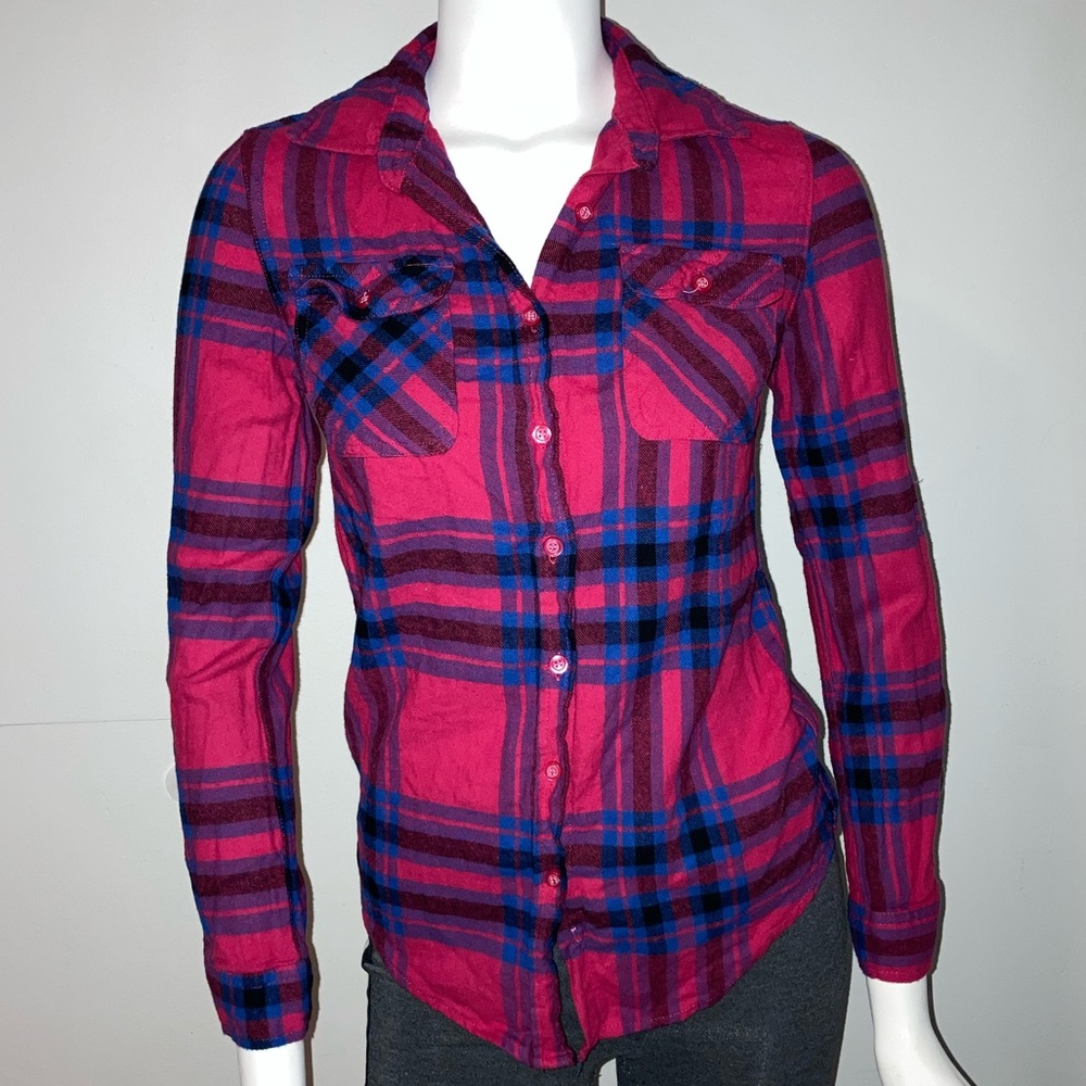 INSO collection long sleeve plaid shirt💘